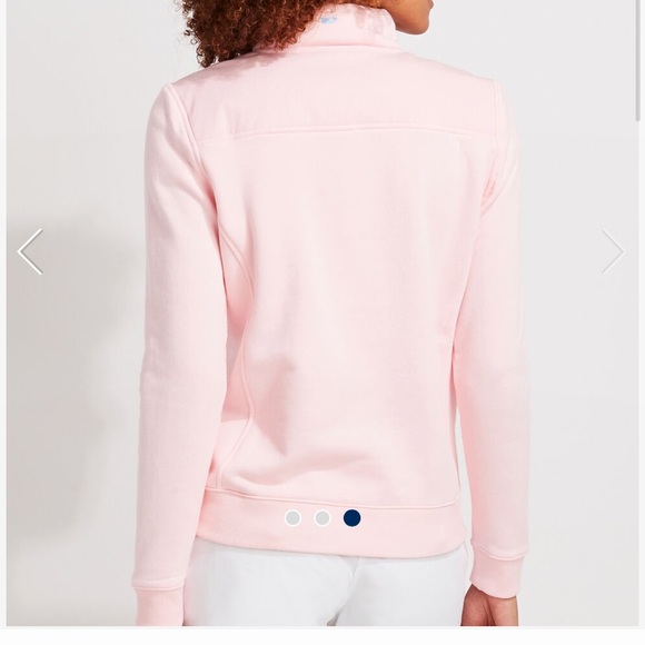 Vineyard vines light pink quarter zip brand new - Picture 2 of 5